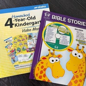 Abeka Kindergarten Video Manual and Bible Stories Book